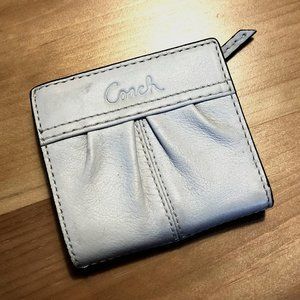 White Leather Coach Wallet